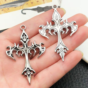 3/6pcs Large Cross Pendant Set - DIY Craft Supplies for Making Necklaces Bracelets Earrings & Keychains