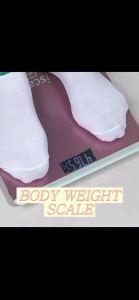 Weighing Scale Digital LCD Electronic Body Weight Scale Tempered Glass Highly Accurate Personal Human Weighing Scales Bathroom Scales