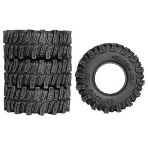 1/30 Rc Crawler Tires 46mm 0.7in Soft Rubber All Terrain Tyres For 1/30 Rock Mud Car Axial Scx30 Ascent-32 Tires Upgrade Parts