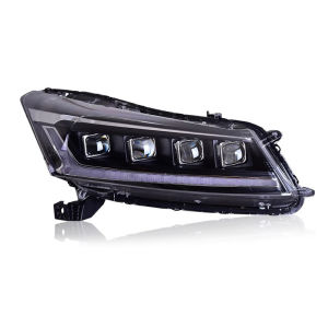 Applicable to 08-13 Eight Generation Accord Headlight Assembly Restoration Led Laser Lens Daytime Running Lamp Flowing Water Turn Light