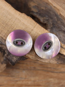 กระดุมเรซินสีม่วงอ่อนเปลี่ยนเฉดสีระดับไฮเอนด์สำหรับผู้หญิง กระดุมเสื้อแจ็คเก็ตฤดูใบไม้ร่วง/ฤดูหนาว สไตล์แฟชั่น กระดุมเสื้อสเวตเตอร์