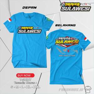 KAOS DRIVER SULAWESI (tebal bahan combed 24s