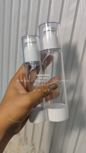 Portable Empty Airless Acrylic Pump Spray Travel Bottle | Lotion Serum Fine Mist Cosmetic Container
