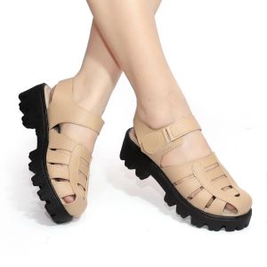 MULAN SANDAL SLOP TALI WANITA SEPATU SENDAL CEWEK TERBARU KEKINIAN CHUNKY PLATFORM SANDALS MULAN NCB3182