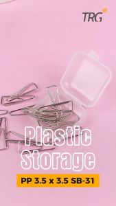 TRG Plastic Storage Box PP 3.5 x 3.5 SB-31 - Tempat Penyimpanan Kotak Plastik Kecil Serbaguna 35 x 35 cm TRG