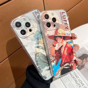 เคสโทรศัพท์ OPPO Reno13 F Reno13 Pro Reno13 Reno12 Pro Reno12 F Reno 12 5G 2025ใหม่เคสทีพียูนุ่มโปร่งใสลาย Luffy และ Zoro เคส OPPO Reno12 F 5G