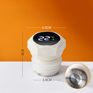 GIANXI Hot Water Bottle Plug Home Food Grade Plastic Stainless Steel Plugs Smart Temperature Display Insulated Pot Stopper