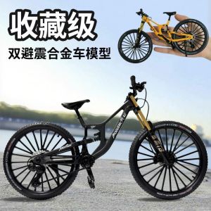 Bike Model Đồ Chơi Cho Bé Trai Giảm Xóc Đôi Mô Phỏng Đường Đua Xe Đạp Đường Trường Mô Phỏng Xe Đạp Leo Núi Bằng Hợp Kim