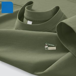 Jeanswest Mens Loose Fit Cotton T-Shirt Short Sleeve Green Top Breathable Casual Summer Fashion round Neck Youth Style