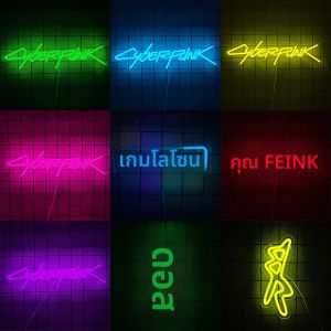 เกม Cyberpunk Edge Runner ป้ายนีออนสําหรับเกม Zone Decor ไฟ LED สําหรับ Man Cave GAMING Room บาร์อินเทอร์เน็ตหรือตกแต่งห้องนอน