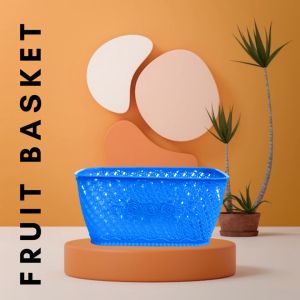 Multipurpose Plastic Material Tray Basket With Handle 3 Size