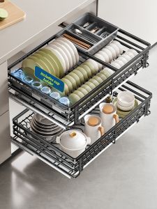 MEICHUWUYU | Double Layer Stainless Steel Cutlery Organizer