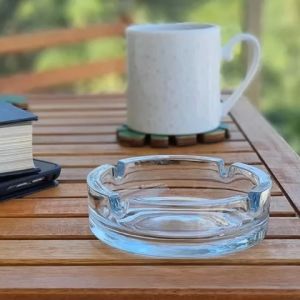 Gạt Tàn Thuỷ Tinh Cao Cấp Glass Astray Kiểu Dáng Tròn Sang Trong GT03