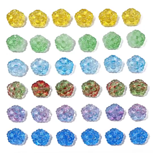 DIY - Charm thược dược làm từ Acrylic nhiều màu sắc có lỗ (15mm) tự làm bằng hạt cườm phụ kiện trang sức bán sỉ