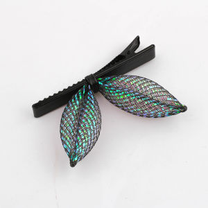 High-End Exquisite Colorful Beautiful Mesh Rabbit Ears Barrettes Adult 3D Cute Bow Tie Top Clip Bang Clip