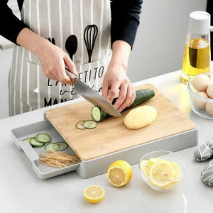 Multipurpose Drawer Style Bamboo Cutting Board