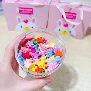 Sét 100 cặp tóc càng cua mini nhiều màu sắc cho bé ( giao ngẫu nhiên hình )