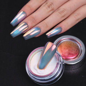 1 bottle Moonlight Nail Glitter Powder Shiny Aurora Chrome Effect Pigments Dust Gel Polish Dust DIY Luxury Manicure Decoration