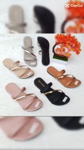 sandal wanita masa kini terbaru sandal kokop  teplek knr 05