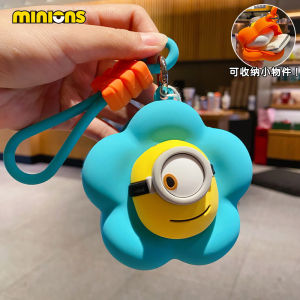 Adorable Yellow Flower Keychain Wallet Creative Storage Bag for Earphones New 2025 Design Mini Coin Purse by ManBo Trendy Toys
