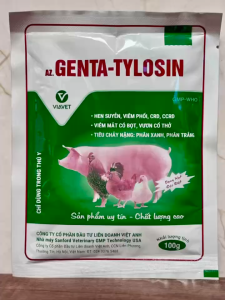 AZ.GENTA-TYLOSIN - 100g - SẢN PHẨM HỖ TRỢ CẢI THIỆN CHỨC NĂNG ĐƯỜNG HÔ HẤP TIÊU HÓA MIỄN DỊCH CHO GIA SÚC GIA CẦM
