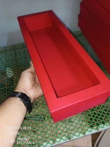 Red Hard Box Flower Bouquet Gift Box 15x6x3.5 inches