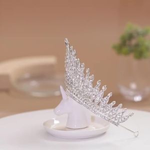 Luxury Crystal Crown Necklace Earring Set Rhinestone Bridal Jewelry Set Bridal Wedding Hair Accessories Jewelry Crown Tiara Set