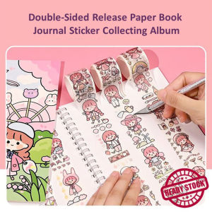 Journal Sticker Collecting Book Album Reusable Double-Sided Release Paper Book Washi Tape Gift For Kids Stiker Kanak-Kanak 离型本