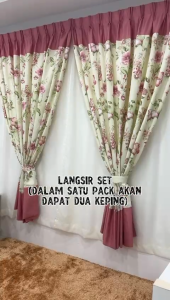 Ready Made Matte Satin Curtains - Door Curtain 2 Panels 3 Panels Sliding Door Curtain Eyelet Curtain PC3636