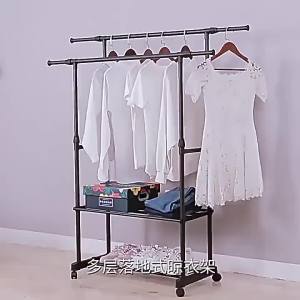Simple Assembled Standing Clothes Rack