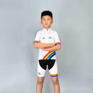 YKYWBIKE Breathable Kid Cycling Suit Summer Outdoor Sports Bike Clothes Set