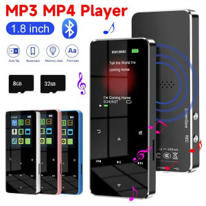 DAP MP3 Digital Audio Player Touch Screen MP3 Player 1.8 Inch Walkmen Bluetooth5.0 Compatible E-Books Recording Sports MP4 FM Radio Music Player