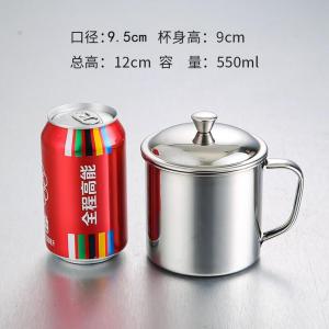 หนา 304 สแตนเลสสตีล Pear Shape ถ้วยทําอาหารพร้อมฝาปิดถ้วยชาทนอุณหภูมิสูงร้านอาหารคุณภาพเชิงพาณิชย์