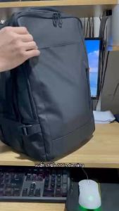 Balo văn phòng Du lịch 17 inch chống nước tăng đưa có sạt USB công nghệ mới OLES đen GSR T3
