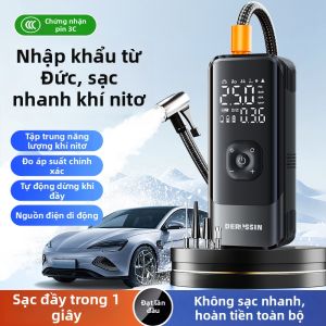 DERLSSIN | Wireless Portable Electric Air Pump for Cars Digital Display