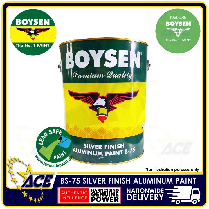 BOYSEN SILVER FINISH ALUMINUM PAINT B-75 4L | Lazada PH