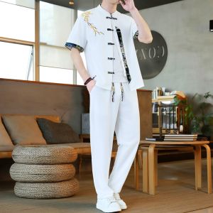 JIARONG | Chinese Style Thin Summer Shirt Suit