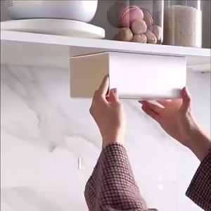 Multi-Functional Wall-Mounted Tissue Holder Punch-Free Tissue Paper Box