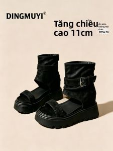 DINGMUYI | Đế Giày Tăng Chiều Cao 11cm Dép Sandal Mới Mùa Xuân Hè
