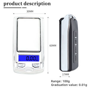 juan juan | 100g 200g Precision Pocket Digital Scale LCD 0.01g Mini Electronic Key Scale Jewellery Gold Gram Weigh Balance Scale