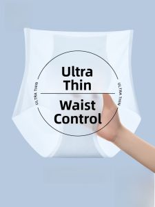 miiow | Ultra-Thin Abdomen-Control Womens Underwear Summer Ice-Silk Seamless Silk Crotch High-Waist Belly-Shaping Butt-Lifting Shaping Pants