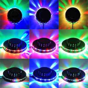 Sound Activated Rotating Disco Light USB RGB LED Ball Party KTV Bar Stage Lamps