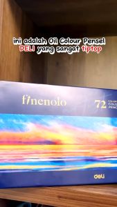 Deli Finenolo Oil-Based Colour Pencil Basswood Lead Pensel Warna (24/36/48/72 Color)