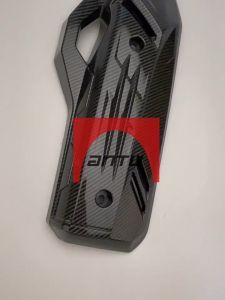 ครอบท่อ/ ปลายท่อ/ ครอบหม้อน้ำ CLICK 160 /PCX 160 (2021-2023) ลายคาบอน 5D เคฟล่า งานเกรดคุณภาพ ทนความร้อนสูง (จัดส่งจากประเทศไทย)