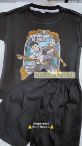 Baju Kaos Setelan Distro Ramadhan Perang Sarung Anak Laki Laki Motif Perang Sarung Usia 1 - 10 Tahun