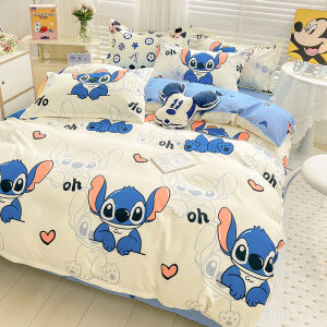 Pure Cotton Bedding Set for Boys Students Dormitory Single Three-piece Set Cartoon Print Warmth Retention Bed Sheet Cover Quilt Cover