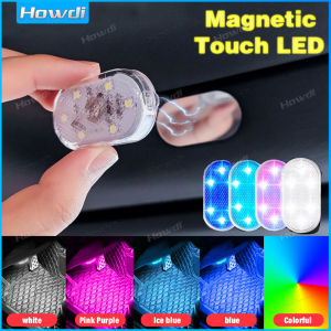 1PCS Car Interior Mini Light Touch Ambient Light Auto Roof Ceiling Reading Lamp LED Car Styling Touch Night Light