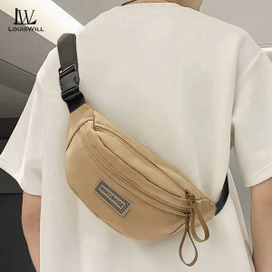 LouisWill Mens Chest Bag Fashion Outdoor Bag Travel Bag Cross Body Bag Waist Bag Lightweight Waterproof Fitness Bag Money Phone Chest Bag for Workouts Sports Outdoor