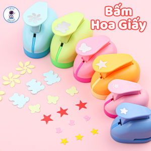 Kìm Bấm Hoa Giấy Trang Trí DIY - Dụng Cụ Thủ Công Dập Hình Sao Trái Tim Gấu Mây Cho Scrapbook