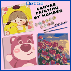 BETTIE Paint by Number KIT 20x20cm - Painting KIT DIY